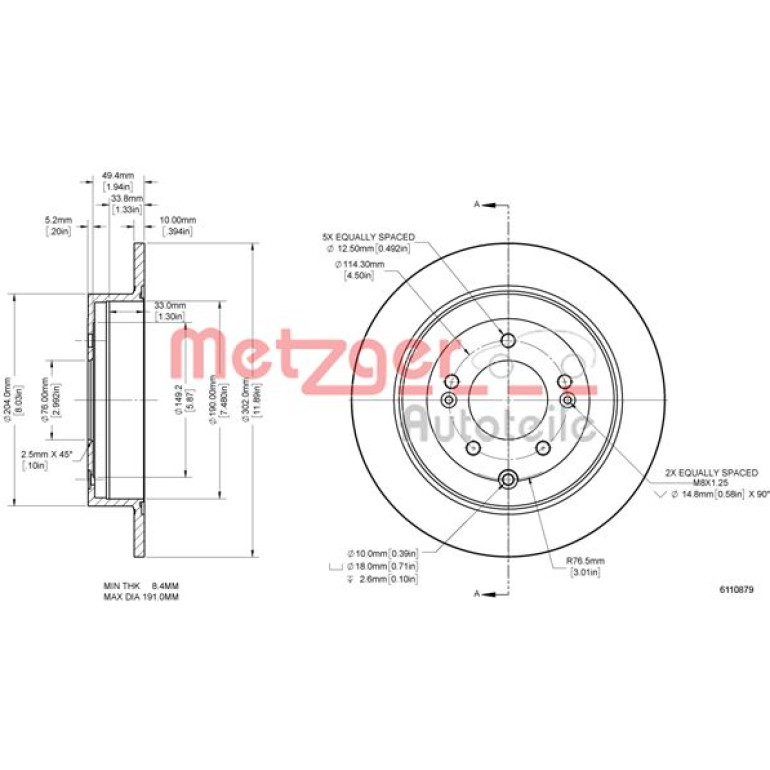 Bremsscheibe 6110879