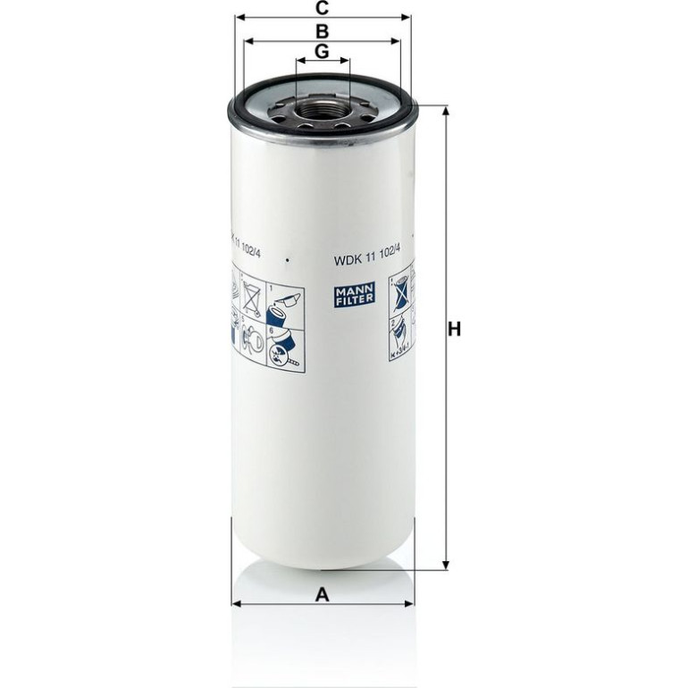 Kraftstofffilter WDK 11 102/4