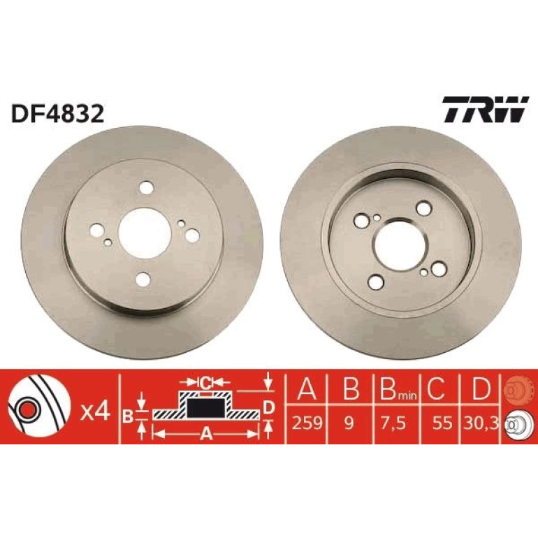 Bremsscheibe DF4832