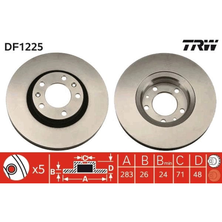 Bremsscheibe DF1225