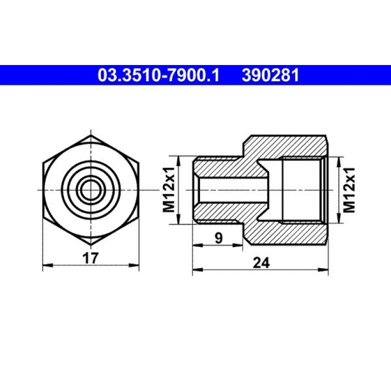 Adapter, Bremsleitung 03.3510-7900.1 Adapter, Bremsleitung 03.3510-7900.1