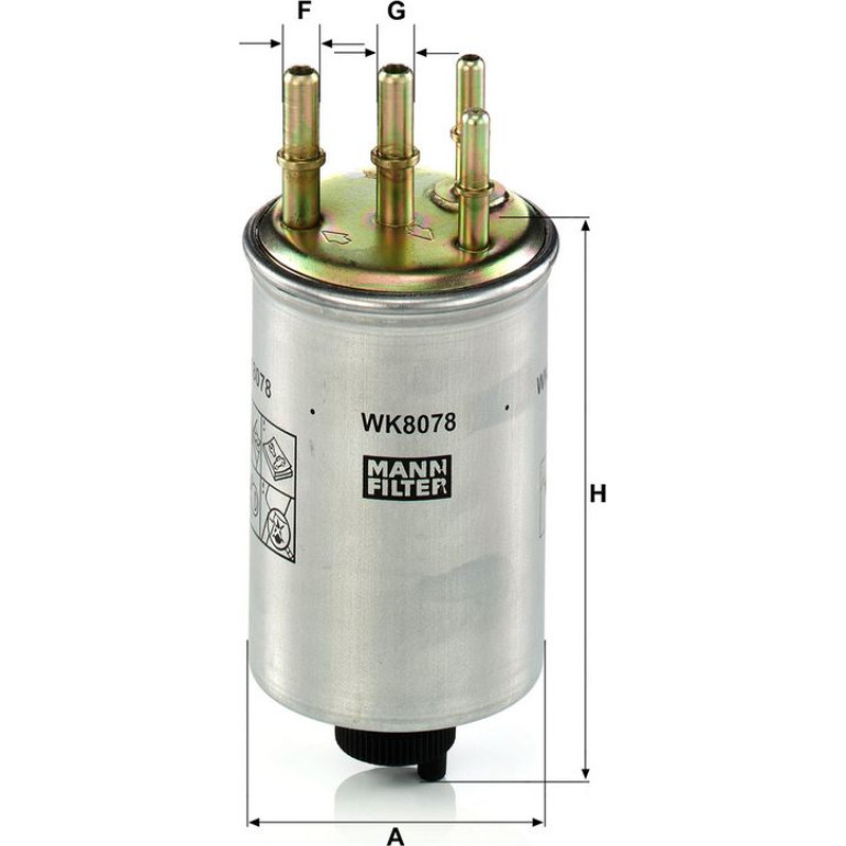 Kraftstofffilter WK 8078 Kraftstofffilter WK 8078