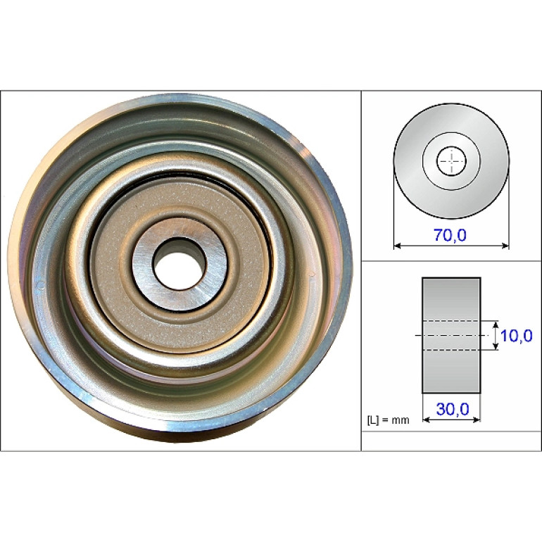 Umlenk-/Führungsrolle, Keilrippenriemen 532 0738 10 Umlenk-/Führungsrolle, Keilrippenriemen 532 0738 10