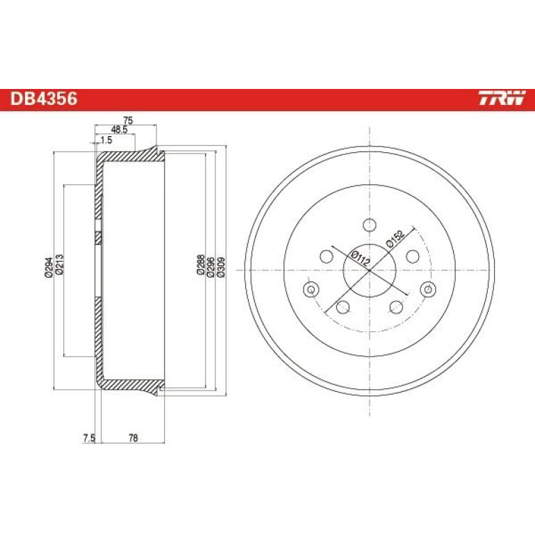 Bremstrommel DB4356