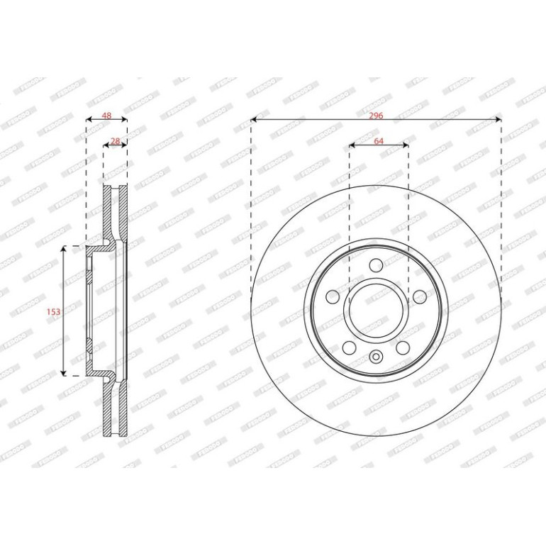 Bremsscheibe DDF2888C