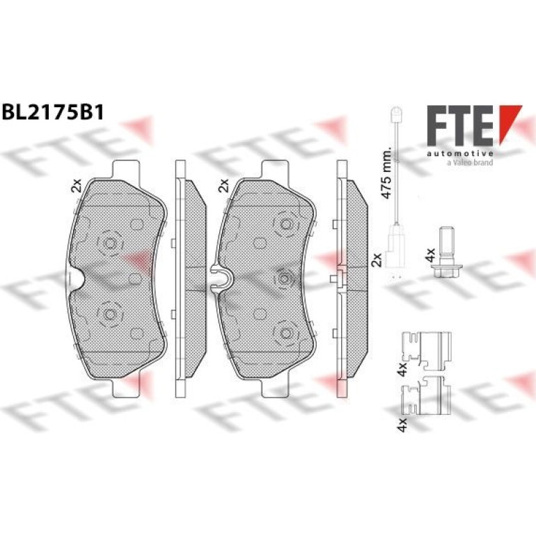Bremsbelagsatz, Scheibenbremse 9011087 Bremsbelagsatz, Scheibenbremse 9011087