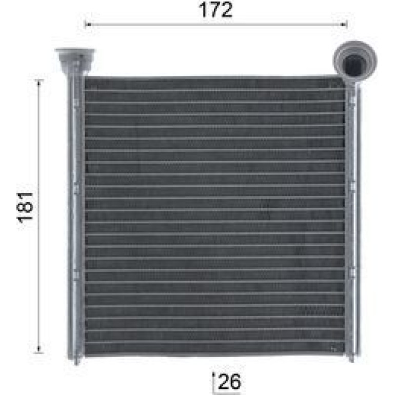 Wärmetauscher, Innenraumheizung AH 256 000S