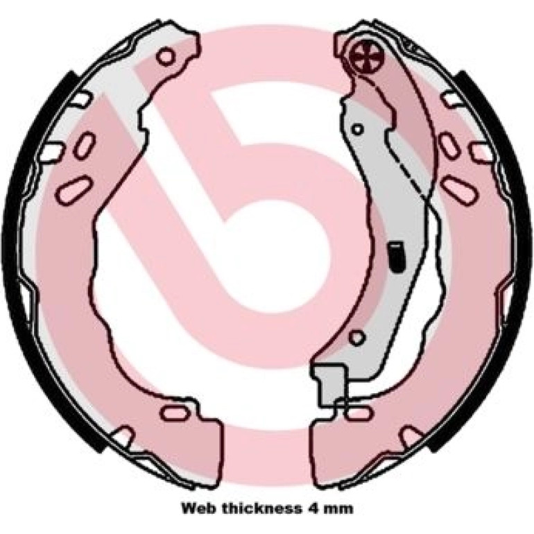 Bremsbackensatz S 61 544 Bremsbackensatz S 61 544