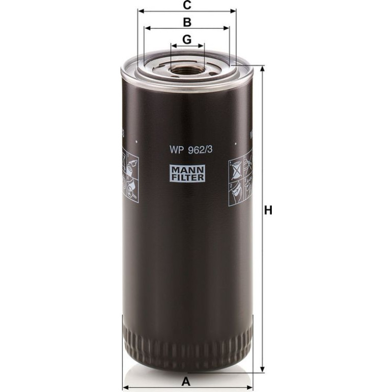 Kraftstofffilter WP 962/3 X