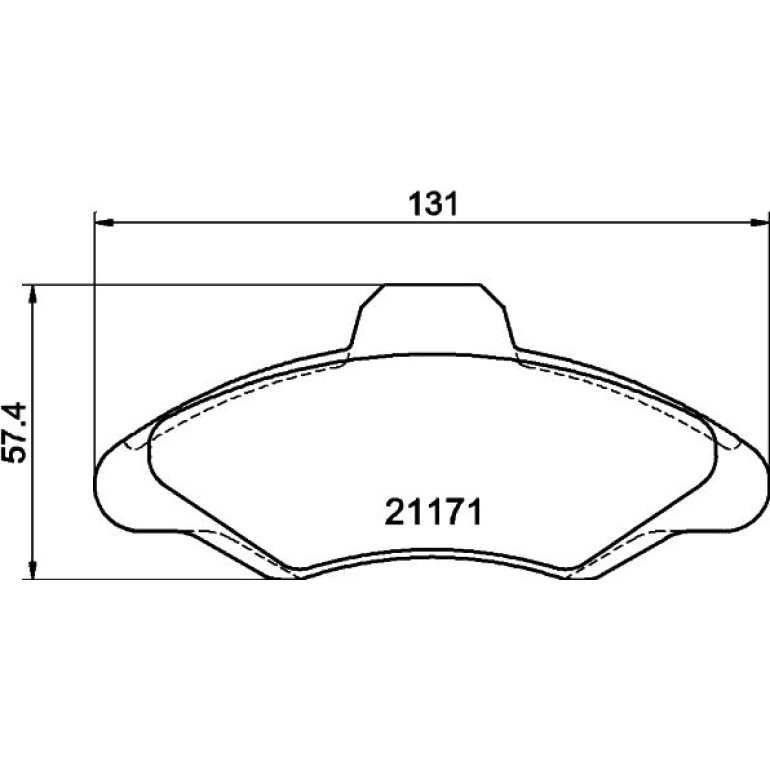 Bremsbelagsatz, Scheibenbremse 8DB 355 019-041