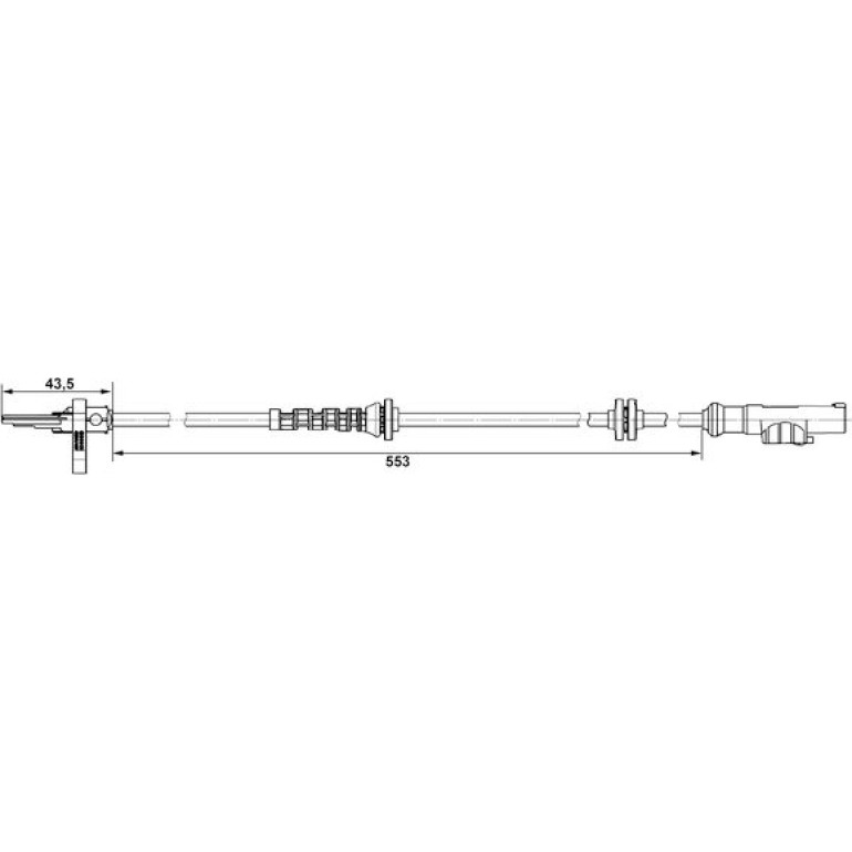Sensor, Raddrehzahl 0 265 007 896 Sensor, Raddrehzahl 0 265 007 896