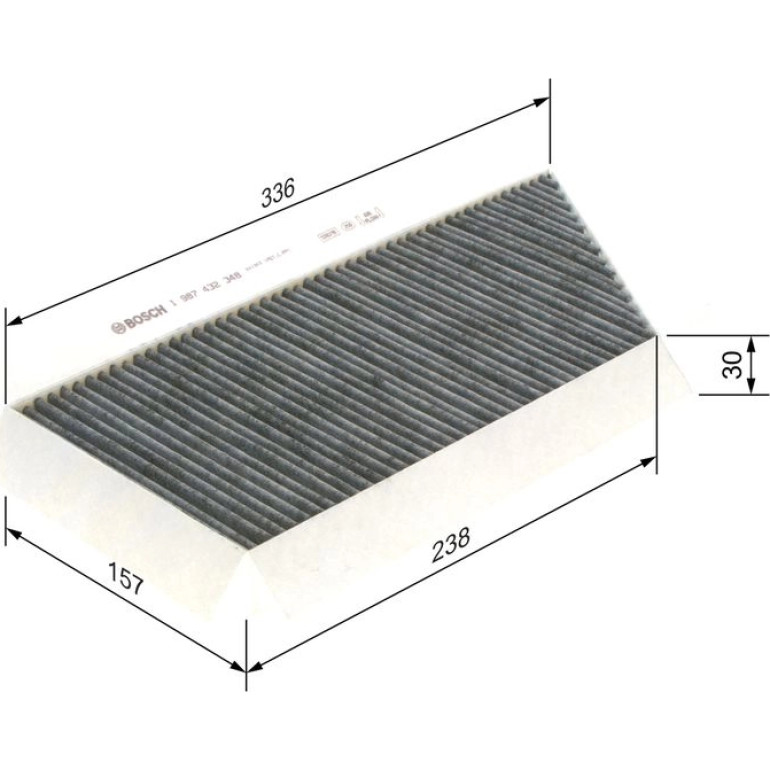 BOSCH 1 987 432 348 Innenraumfilter FILTER+ BOSCH 1 987 432 348 Innenraumfilter FILTER+
