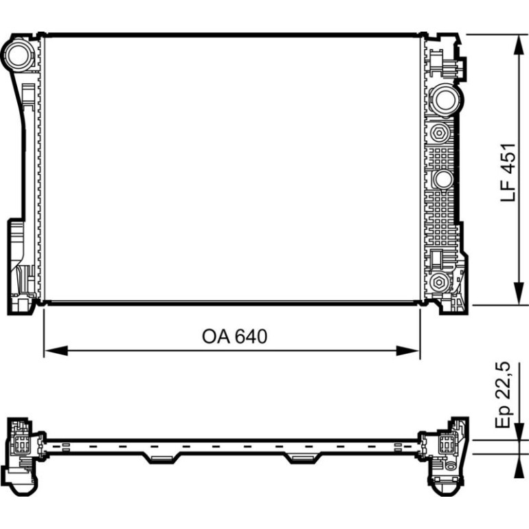 Kühler, Motorkühlung 735285