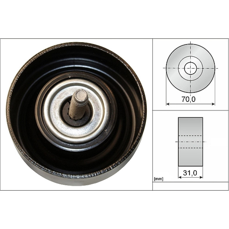 Umlenk-/Führungsrolle, Keilrippenriemen 532 0614 10