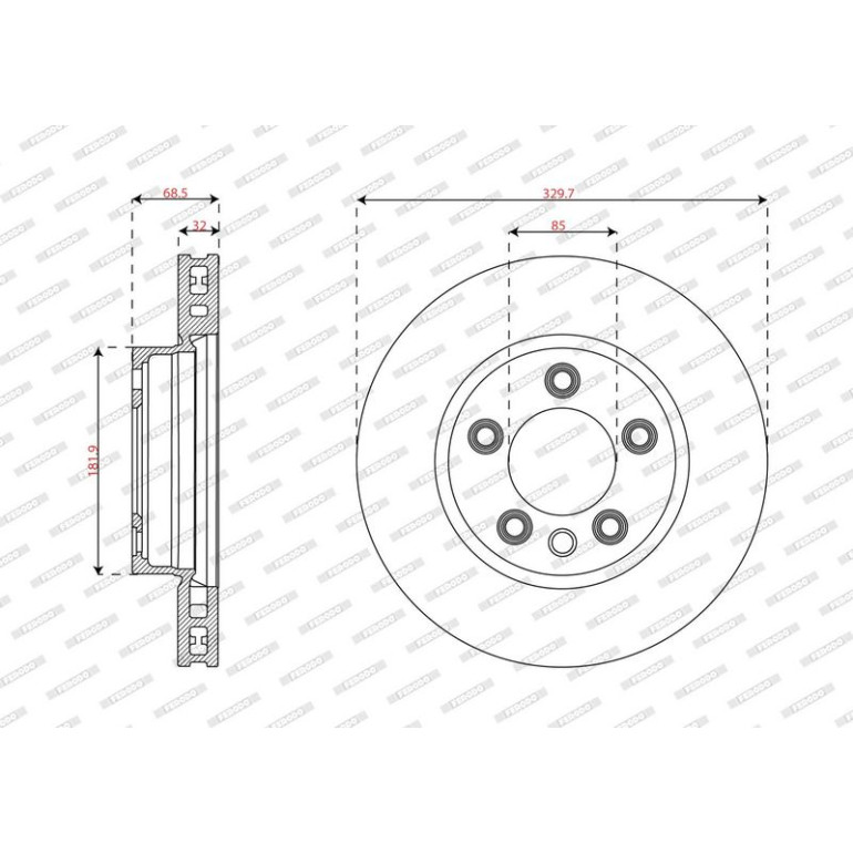 Bremsscheibe DDF1591RC-1