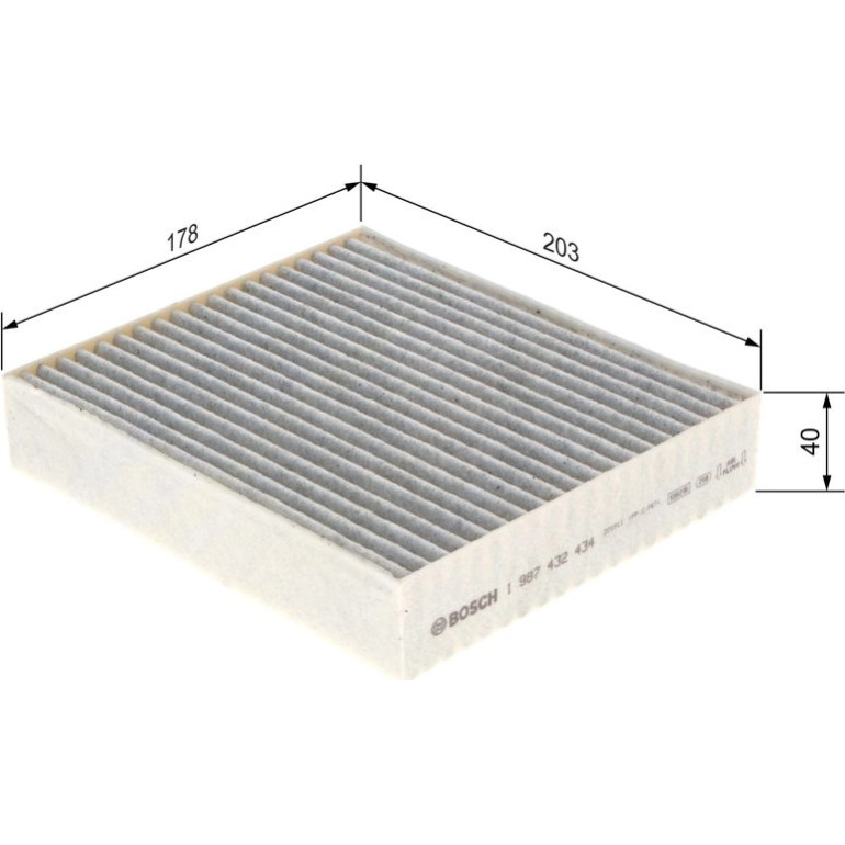 BOSCH 1 987 432 434 Innenraumfilter BOSCH 1 987 432 434 Innenraumfilter