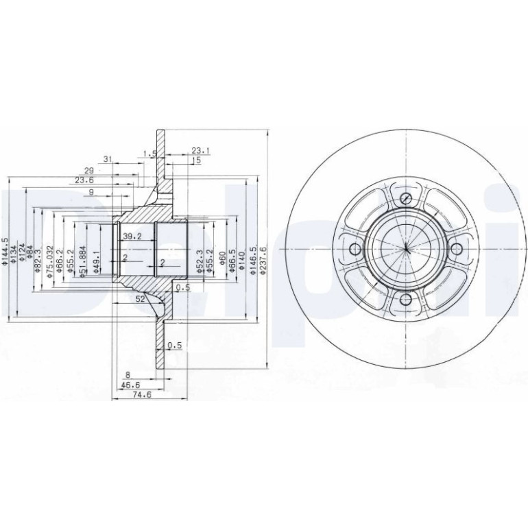 Bremsscheibe BG2638 Bremsscheibe BG2638