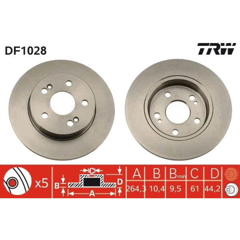 Bremsscheibe DF1028