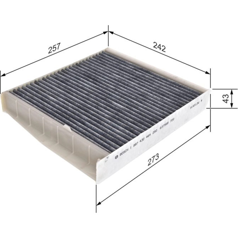 BOSCH 1 987 432 464 Innenraumfilter BOSCH 1 987 432 464 Innenraumfilter