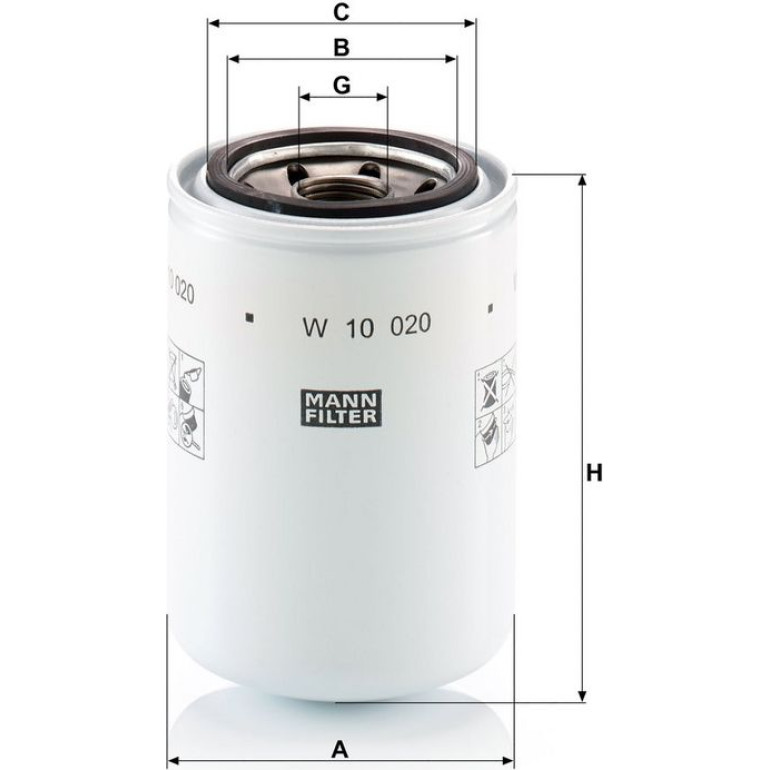 Ölfilter W 10 020