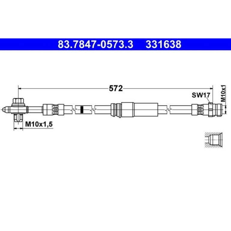 Bremsschlauch 83.7847-0573.3 Bremsschlauch 83.7847-0573.3