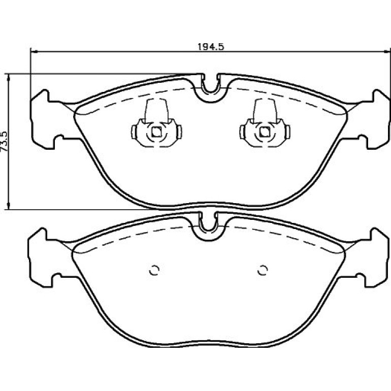 Bremsbelagsatz, Scheibenbremse 8DB 355 008-261 Bremsbelagsatz, Scheibenbremse 8DB 355 008-261