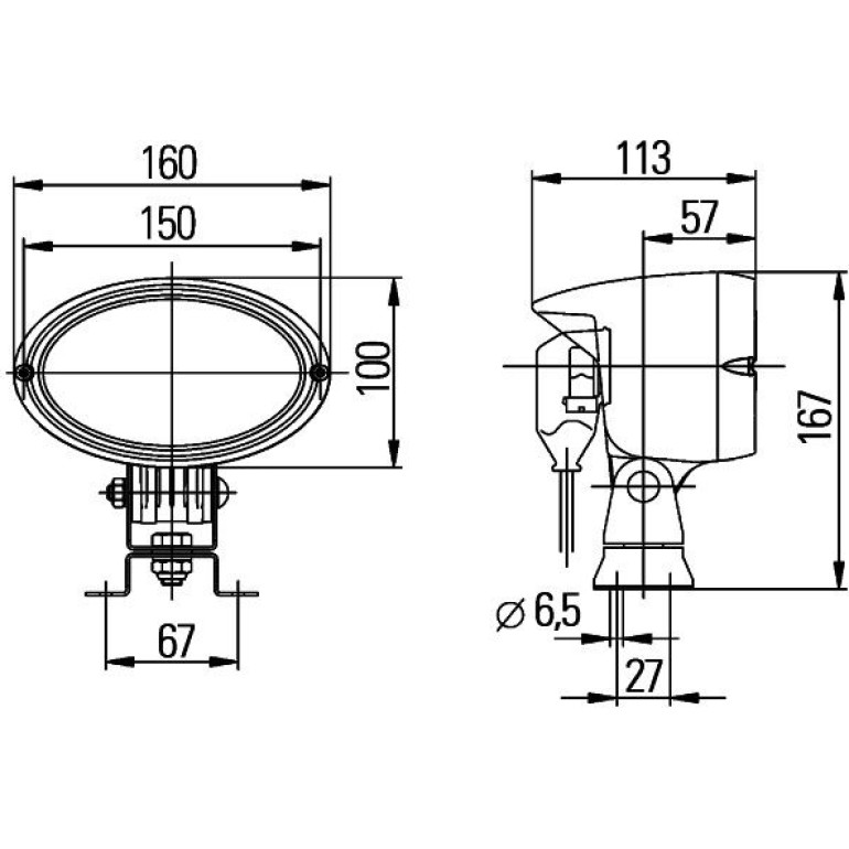 Arbeitsscheinwerfer 1GA 996 161-391