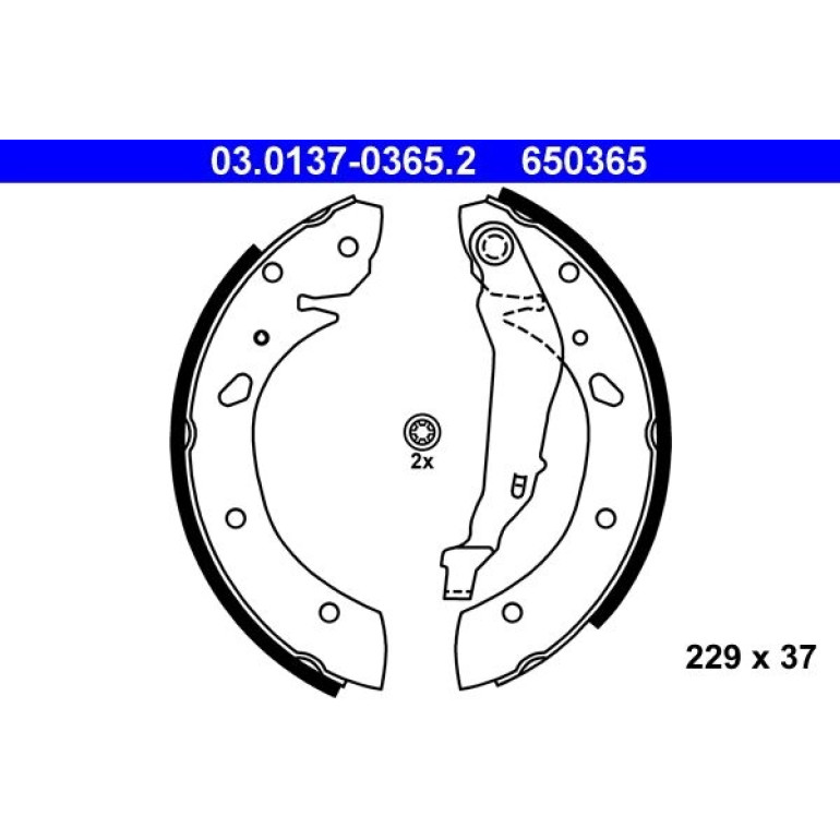 Bremsbackensatz 03.0137-0365.2 Bremsbackensatz 03.0137-0365.2