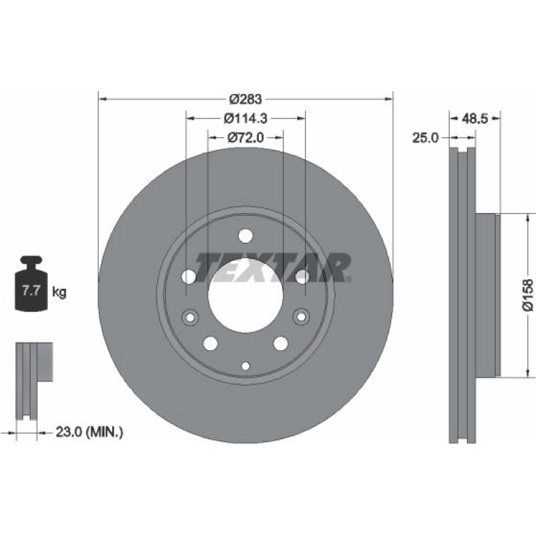 Bremsscheibe 92125503 Bremsscheibe 92125503
