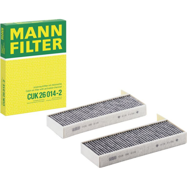 MANN-FILTER CUK 26 014-2 Innenraumfilter, Aktivkohlefilter MANN-FILTER CUK 26 014-2 Innenraumfilter, Aktivkohlefilter