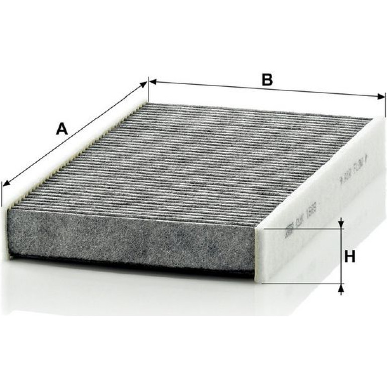 MANN-FILTER CUK 1629 Innenraumfilter, Aktivkohlefilter MANN-FILTER CUK 1629 Innenraumfilter, Aktivkohlefilter
