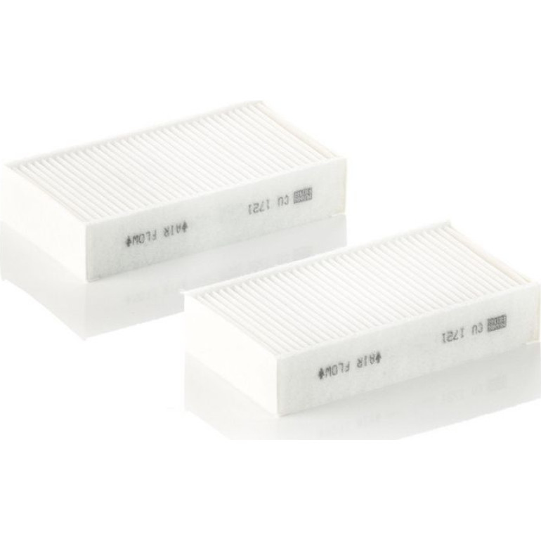 MANN-FILTER CU 1721-2 Innenraumfilter, Partikelfilter MANN-FILTER CU 1721-2 Innenraumfilter, Partikelfilter