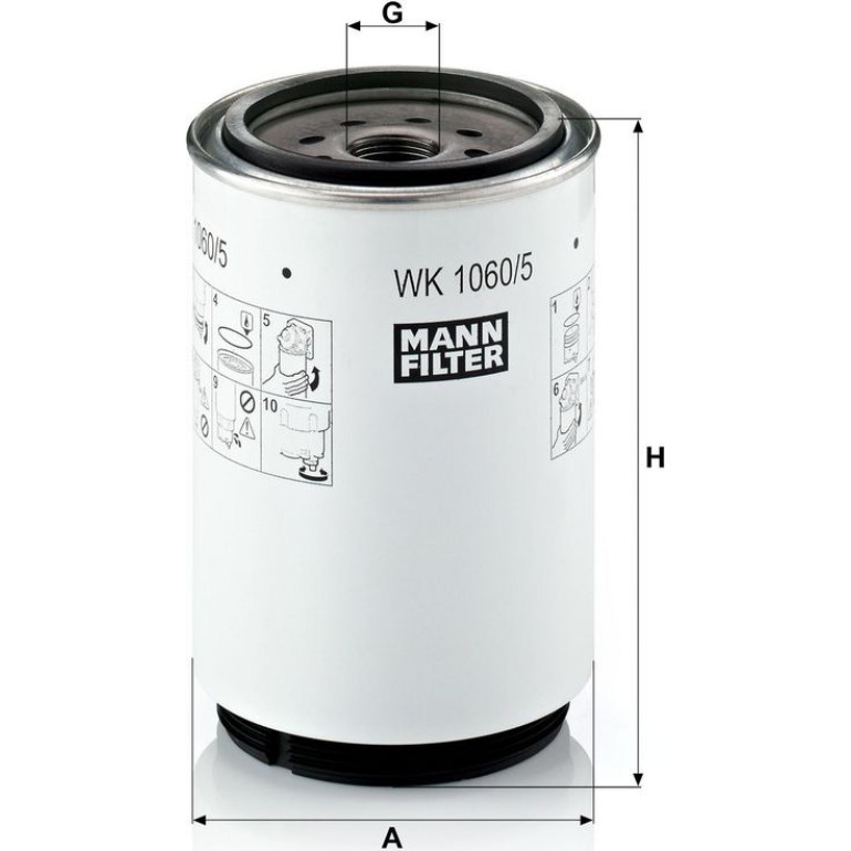 Kraftstofffilter WK 1060/5 X Kraftstofffilter WK 1060/5 X