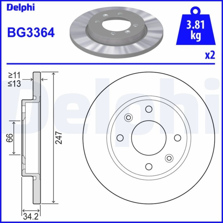Bremsscheibe BG3364