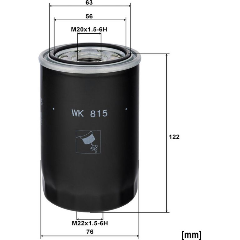 Kraftstofffilter WK 815 X Kraftstofffilter WK 815 X