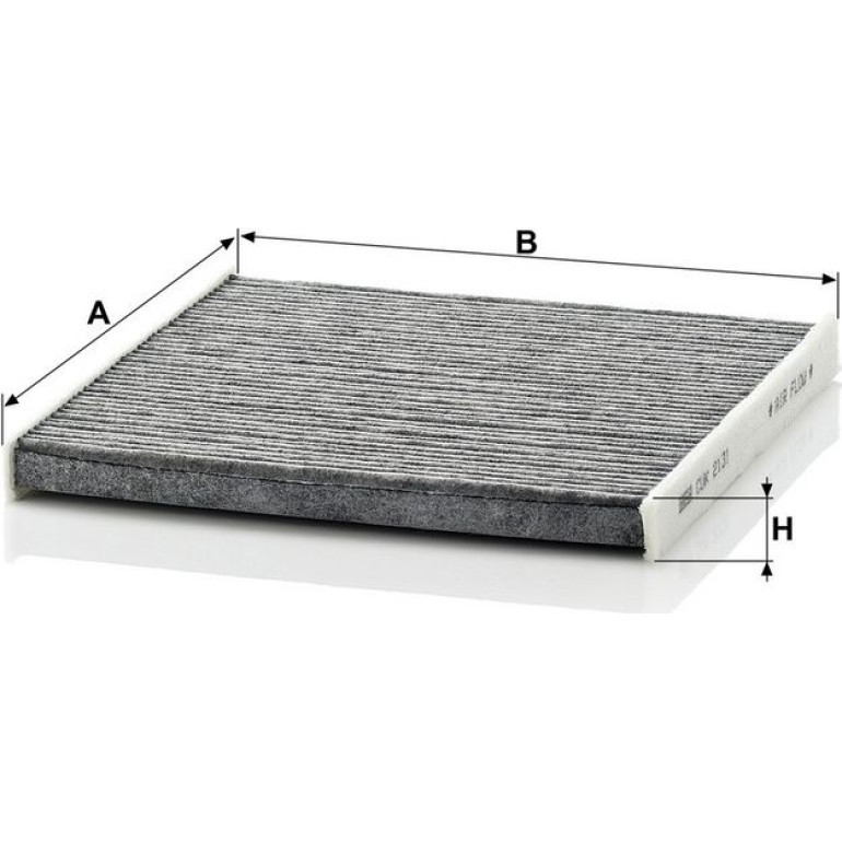 MANN-FILTER CUK 2131 Innenraumfilter, Aktivkohlefilter MANN-FILTER CUK 2131 Innenraumfilter, Aktivkohlefilter