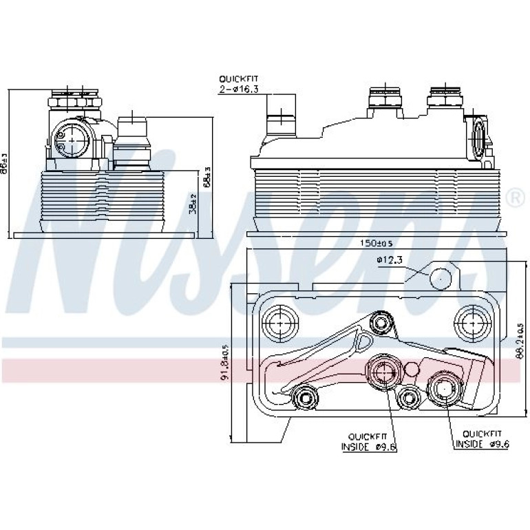 Ölkühler, Automatikgetriebe 90859 Ölkühler, Automatikgetriebe 90859