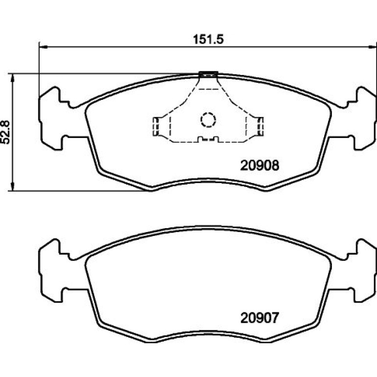 Bremsbelagsatz, Scheibenbremse 8DB 355 007-331 Bremsbelagsatz, Scheibenbremse 8DB 355 007-331