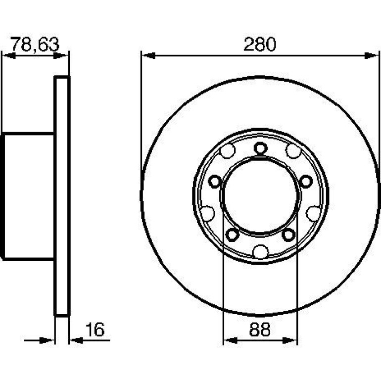 Bremsscheibe 0 986 478 201 Bremsscheibe 0 986 478 201