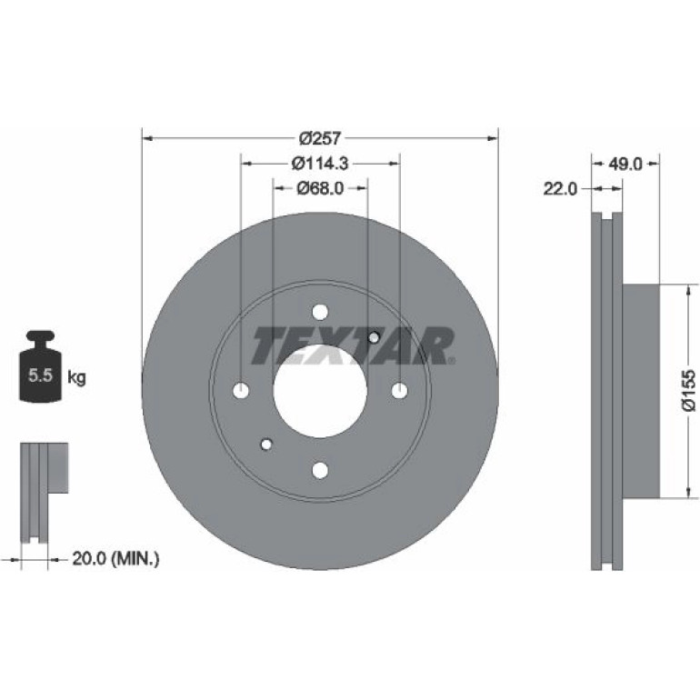 Bremsscheibe 92056300 Bremsscheibe 92056300