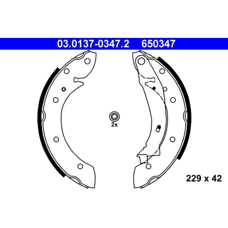 Bremsbackensatz 03.0137-0347.2