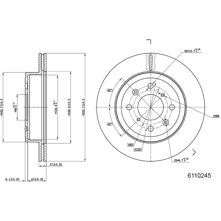 Bremsscheibe 6110245