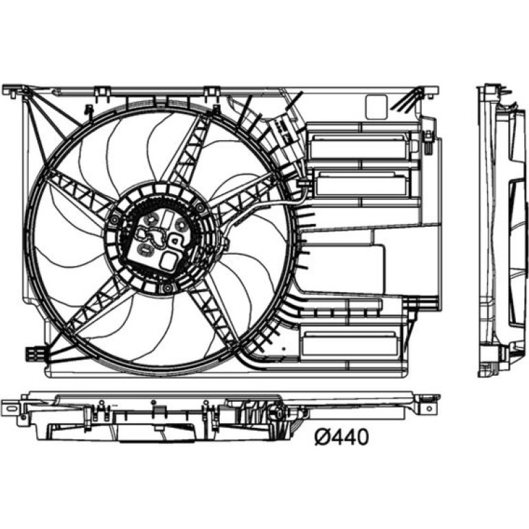 Lüfter, Motorkühlung CFF 404 000P Lüfter, Motorkühlung CFF 404 000P
