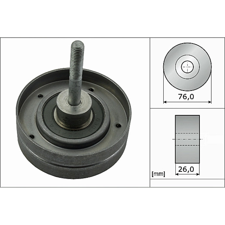 Umlenk-/Führungsrolle, Keilrippenriemen 532 0351 30
