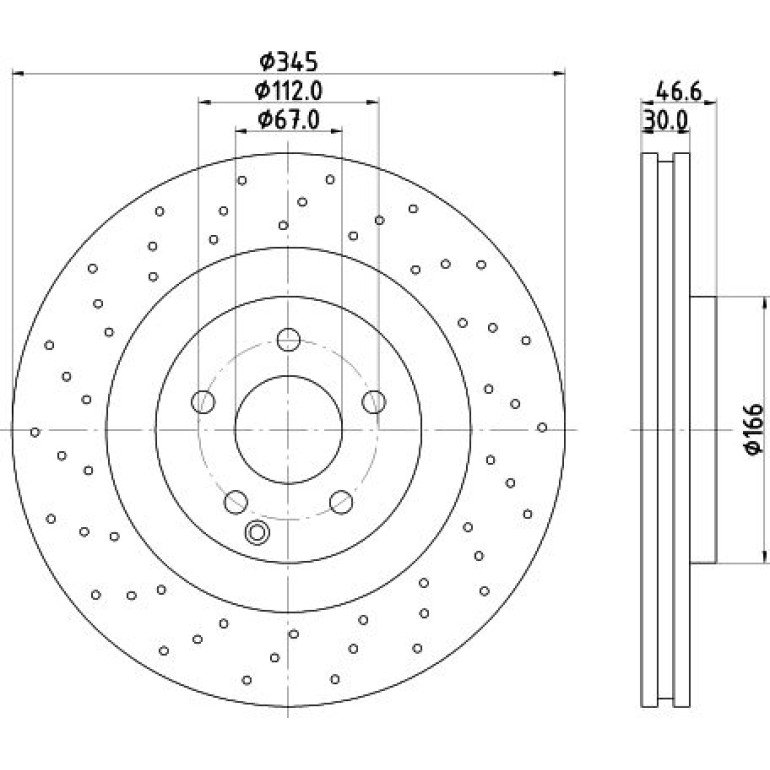 Bremsscheibe 8DD 355 128-141 Bremsscheibe 8DD 355 128-141