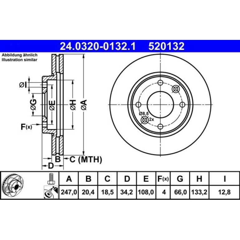 Bremsscheibe 24.0320-0132.1
