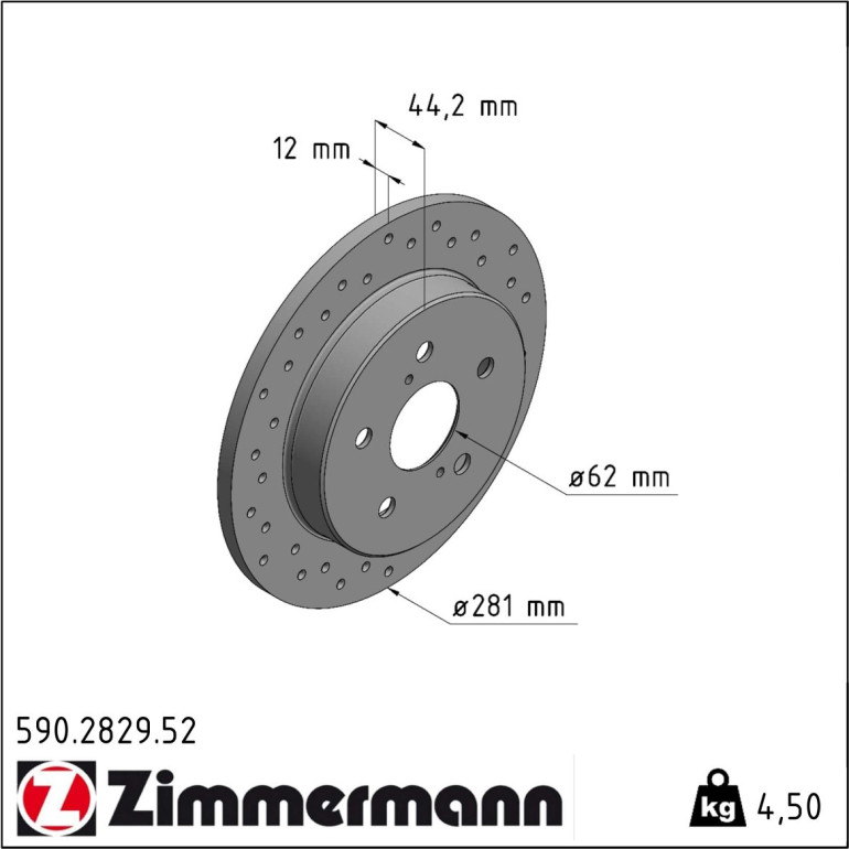 Bremsscheibe 590.2829.52