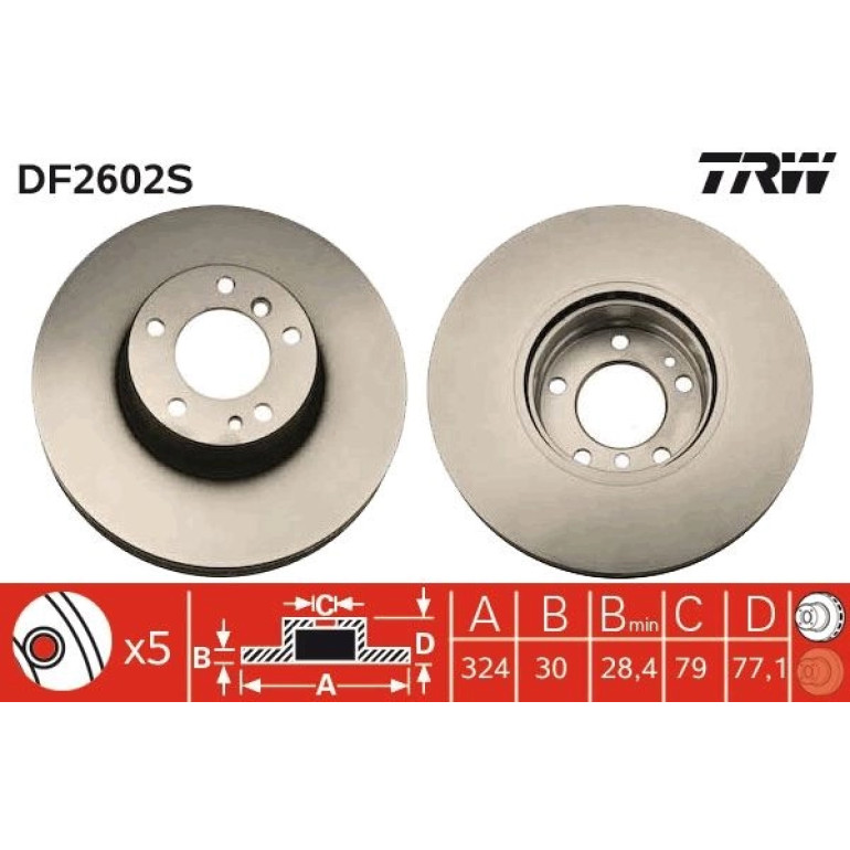 Bremsscheibe DF2602S Bremsscheibe DF2602S