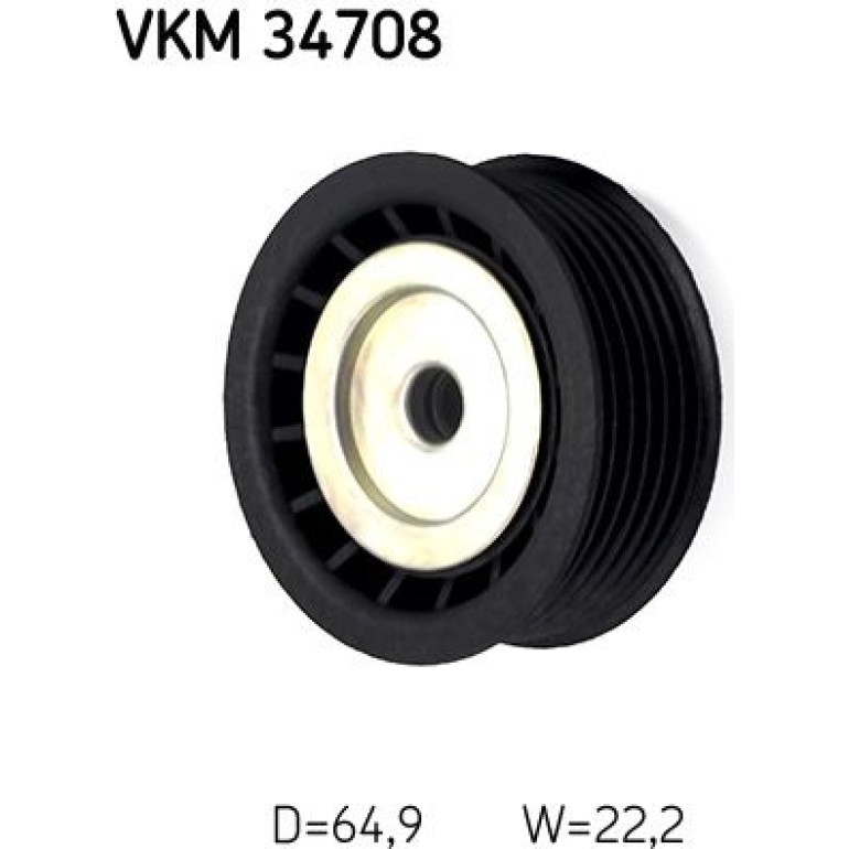 Umlenk-/Führungsrolle, Keilrippenriemen VKM 34708 Umlenk-/Führungsrolle, Keilrippenriemen VKM 34708