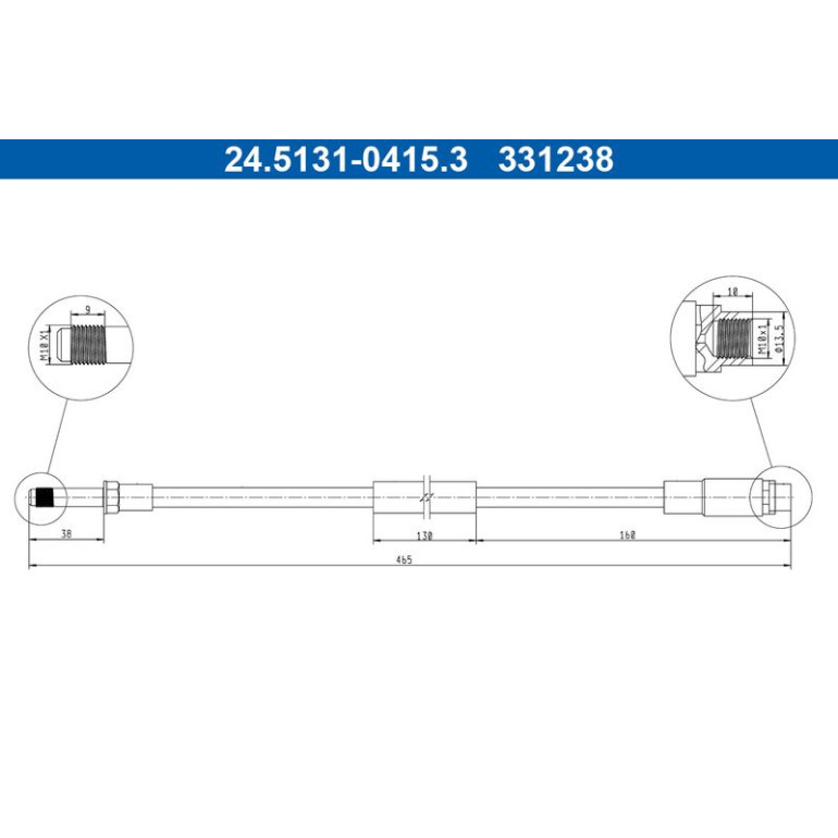 Bremsschlauch 24.5131-0415.3